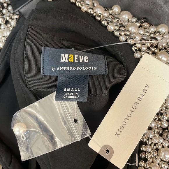 New Women’s Maeve Faux Leather Puff-Sleeve Blouse By Anthropologie!!🔥🔥🔥 - Picture 14 of 16